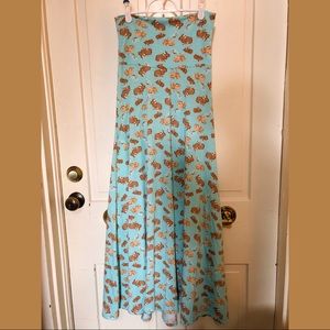 LuLaRoe Easter Bunny/Rabbit Maxi Skirt XXS EUC